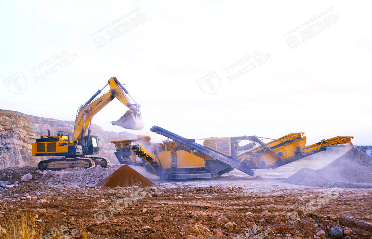 Передвижная ударная роторная дробилка XCMG XPF1214D